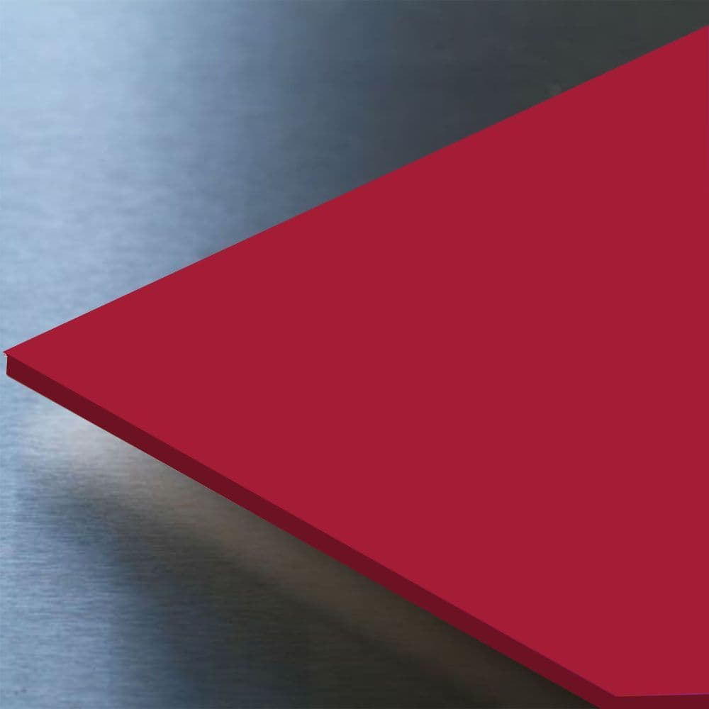 Hygienic Wall Cladding Gloss Ruby Red 10ft x 4ft